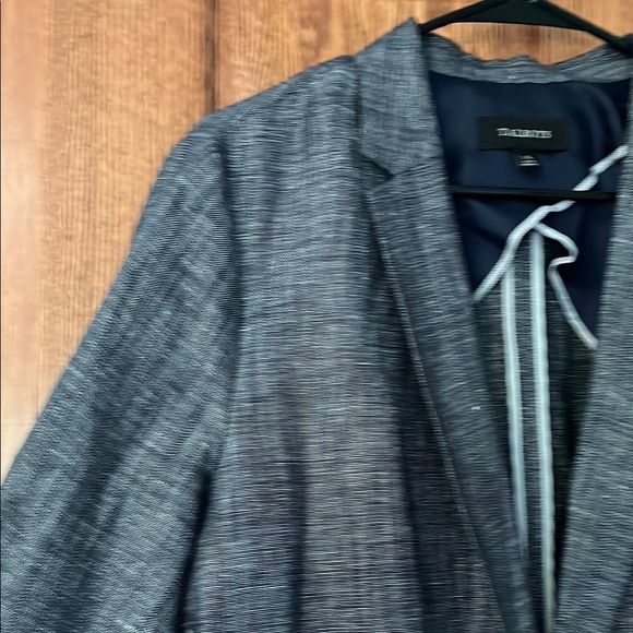 Talbots Linen / Cotton Blend Lightweight Blue Blazer - Size XL - Picture 5 of 13